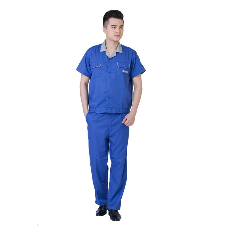 舒迪蓝色工作服男